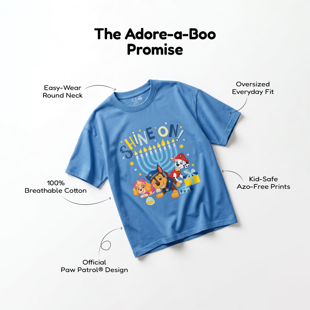 Shine On Printed Blue Kids T-Shirt - Paw Patrol©