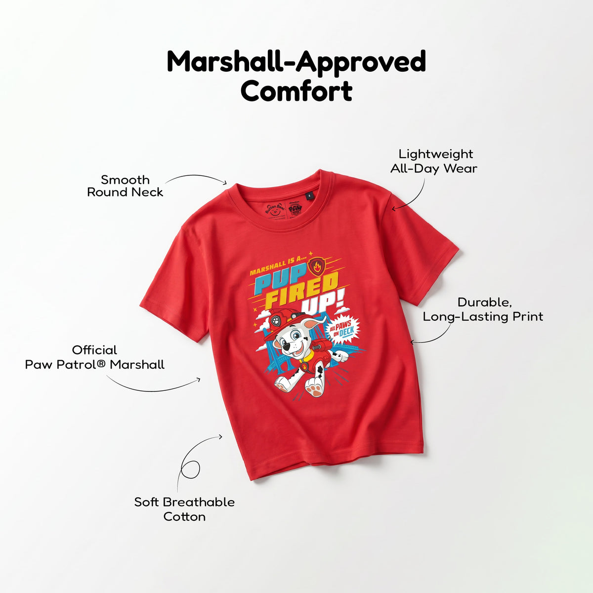 Pup Fired Up Paw Patrol Cartoon Print