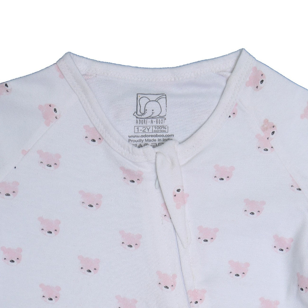 piglet printed baby romper night dress clsoeup