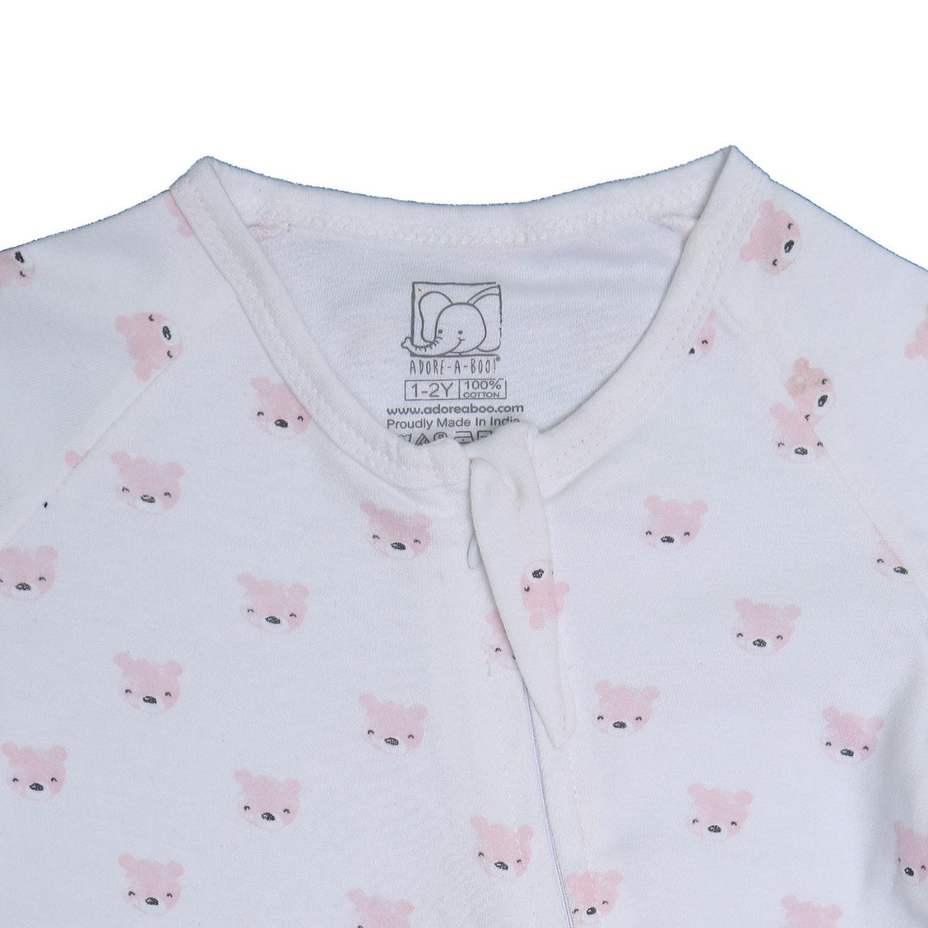 piglet printed baby romper night dress clsoeup