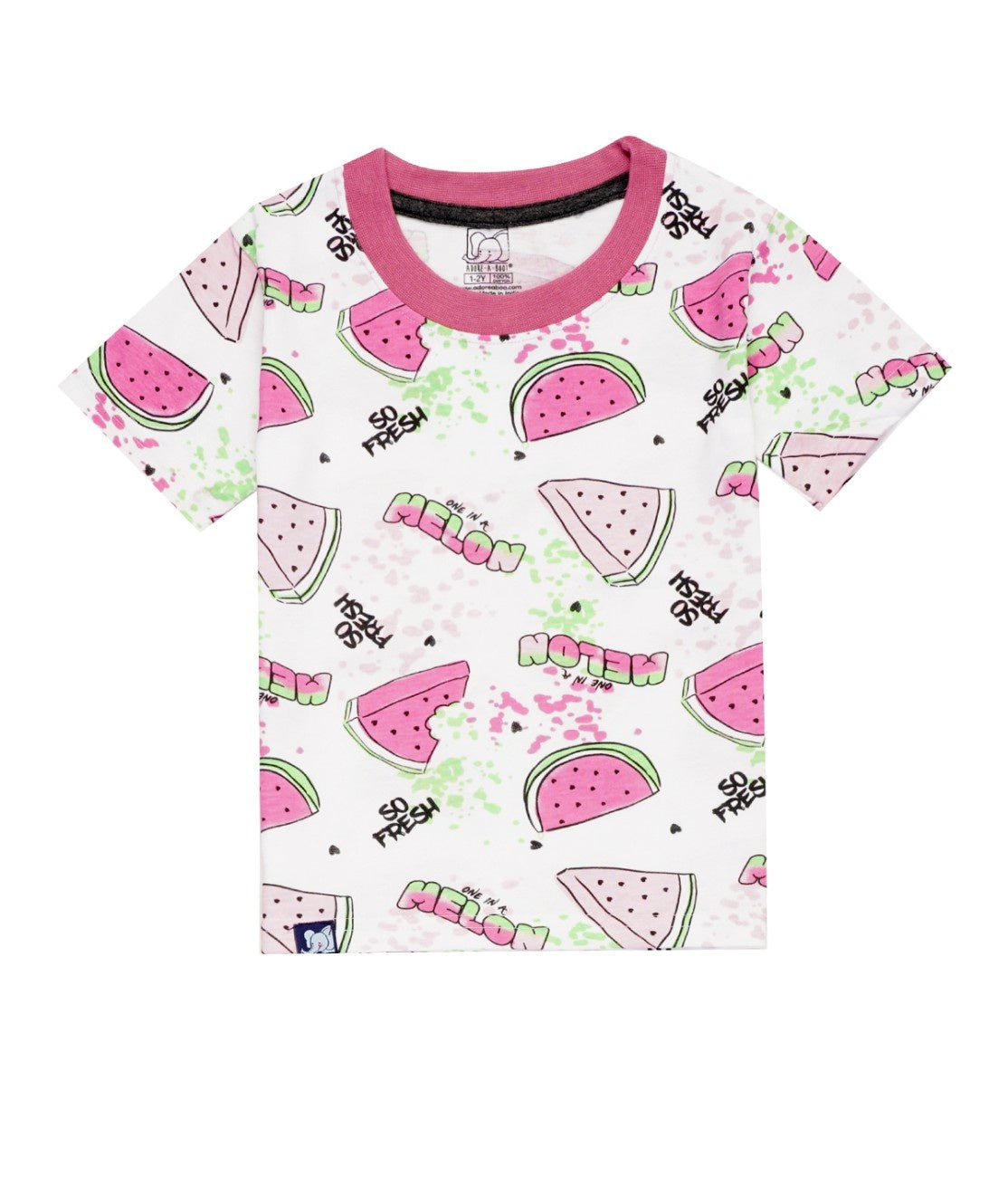 kids pink pajama set cotton