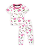 kids pink pajama set 