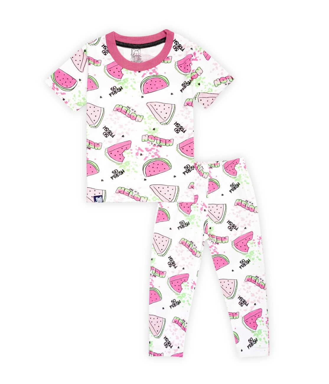kids pink pajama set 