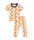 kids pajama set pumpkin printed dress