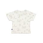 rabbit printed cotton baby clothes back view