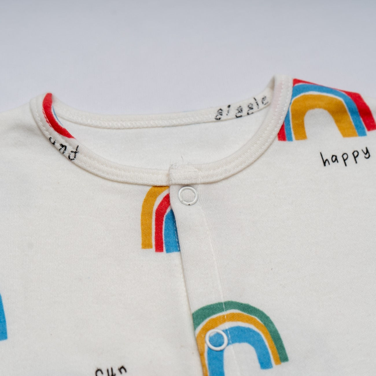 rainbow printed cotton baby clothes fabric