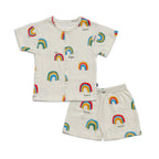 rainbow printed cotton baby clothes