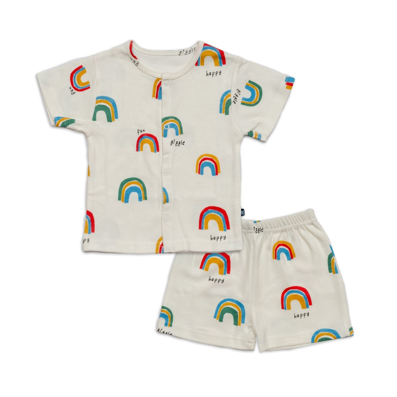 rainbow printed cotton baby clothes