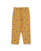 rainbow printed full sleeve kids cotton pyjama set