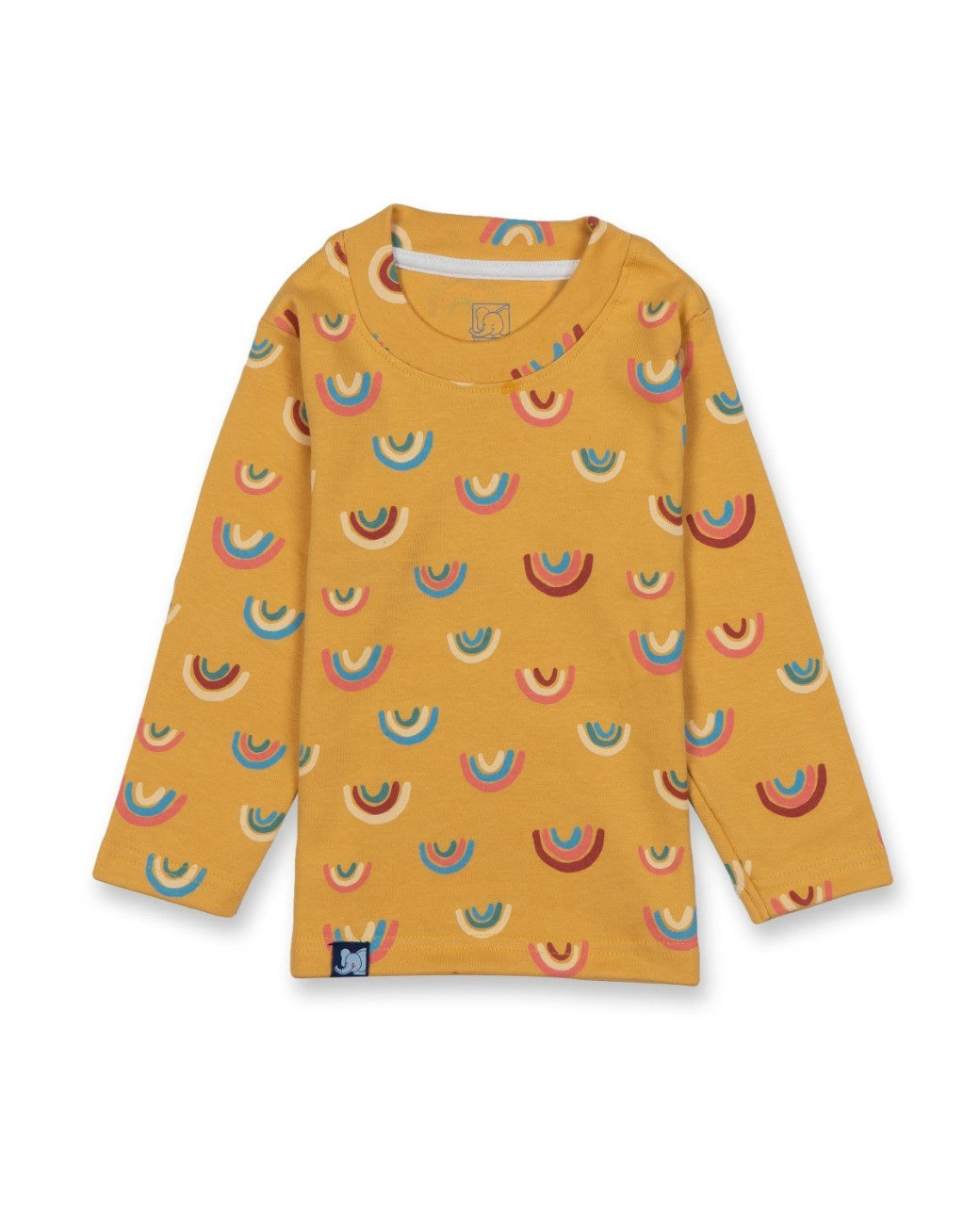 rainbow printed full sleeve kids tshirt pajama set