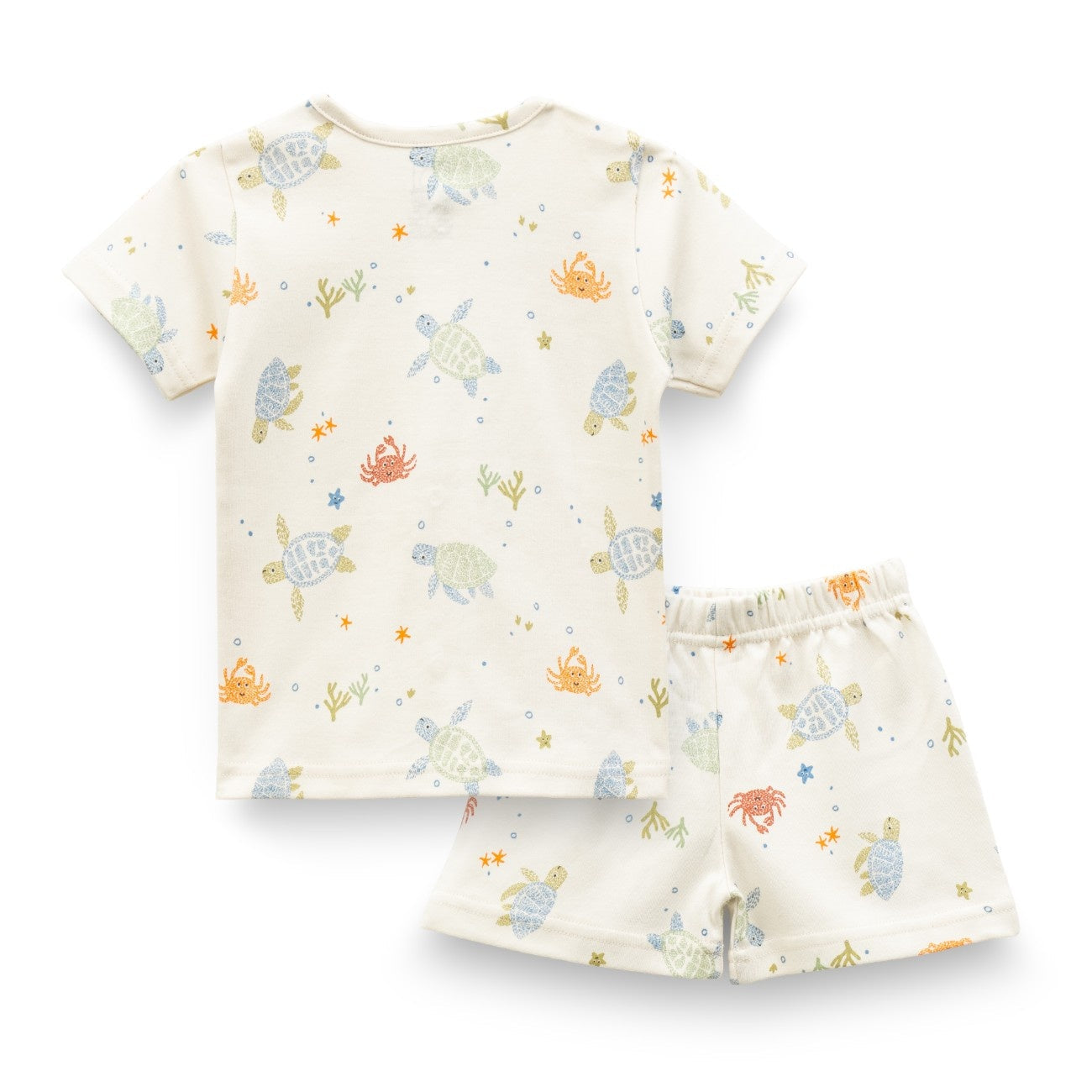 sea animals printed baby clothes back