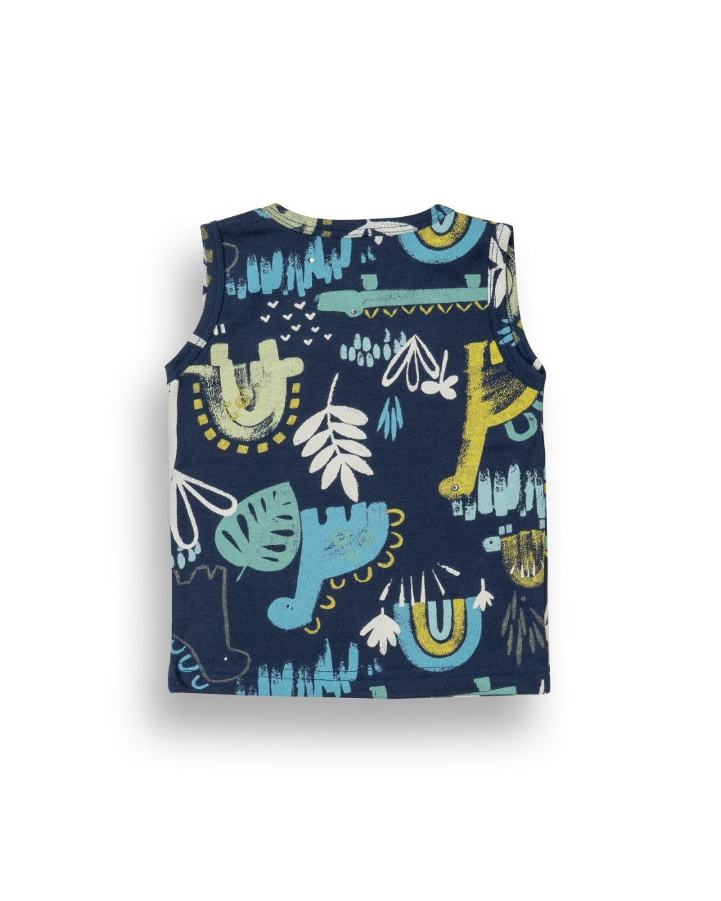 Sketchy Animals Blue Kids Clothing Set back