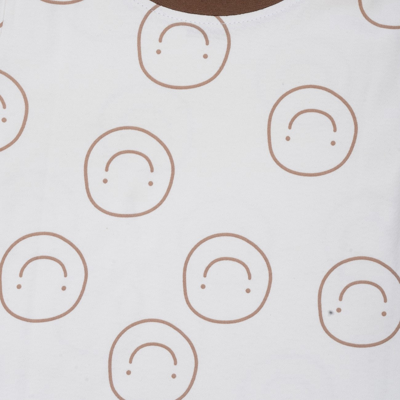 smiley printed night dress pyjama closeup