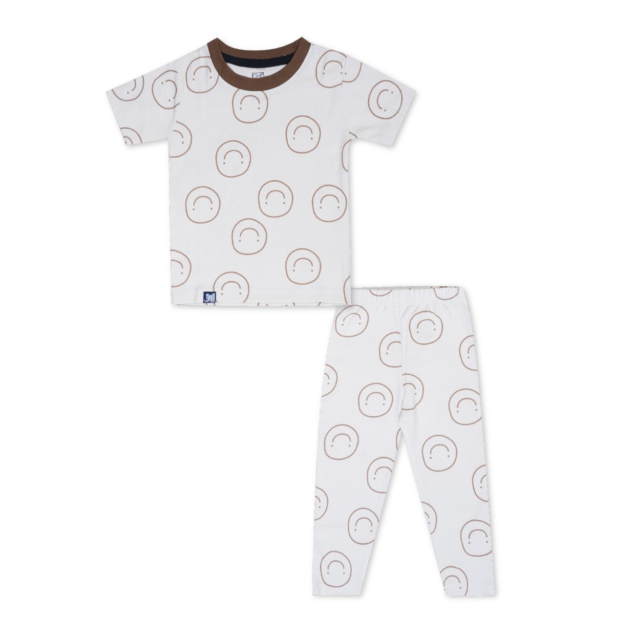 smiley printed night dress pyjama set
