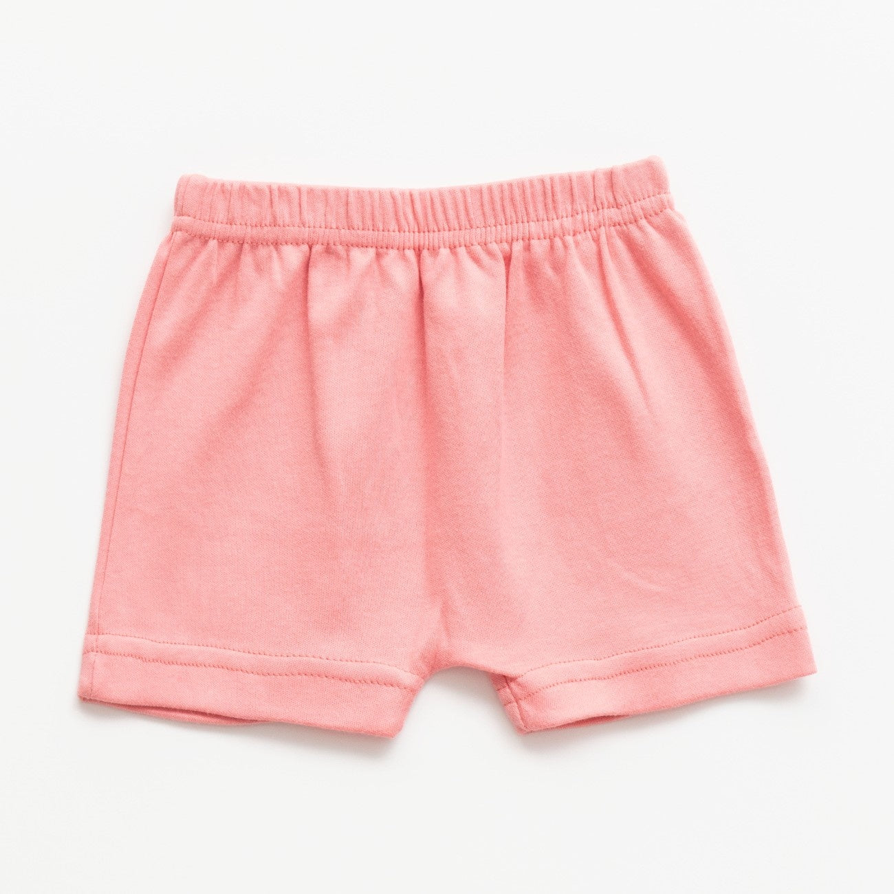 Solid Pink Kids Clothing Set shorts