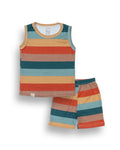 Colour Stripes Kids Clothing Set front