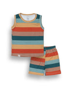 Colour Stripes Kids Clothing Set front