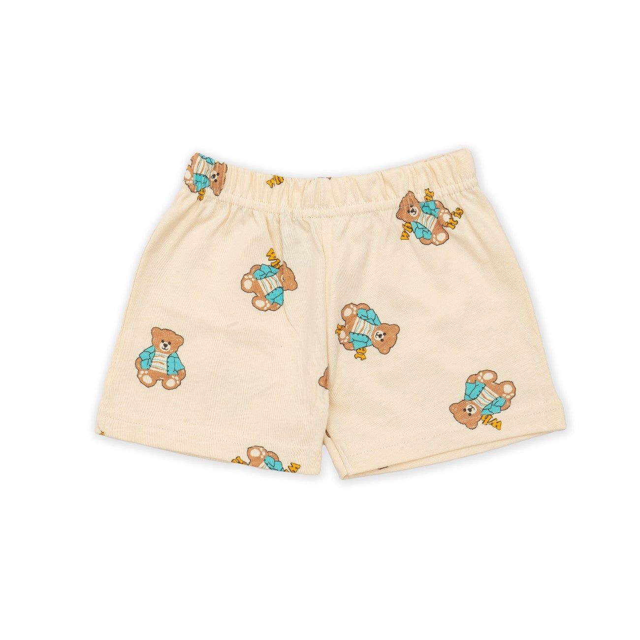 cute teddy printed cotton baby clothing set new