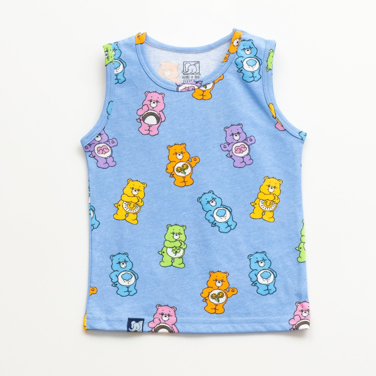 Teddy Printed Blue Kids Clothing Set tshirt