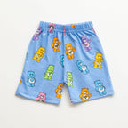 Teddy Printed Blue Kids Clothing Set shorts