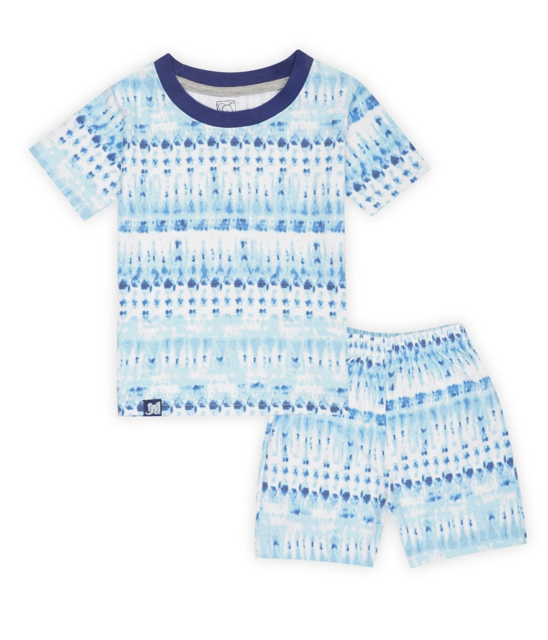 tie and dye blue kids clothing set