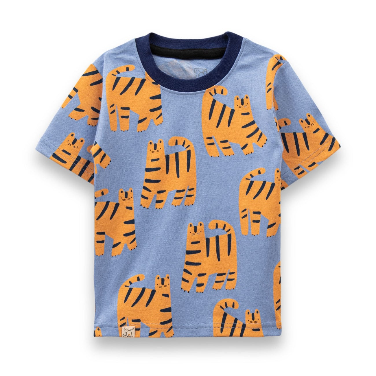 tiger printed kids pyjama set tshirt
