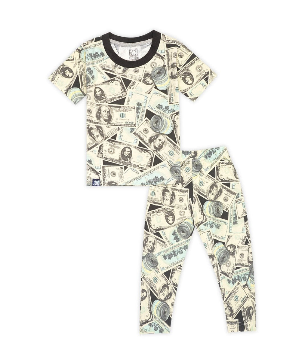 kids night dress us doller printed set