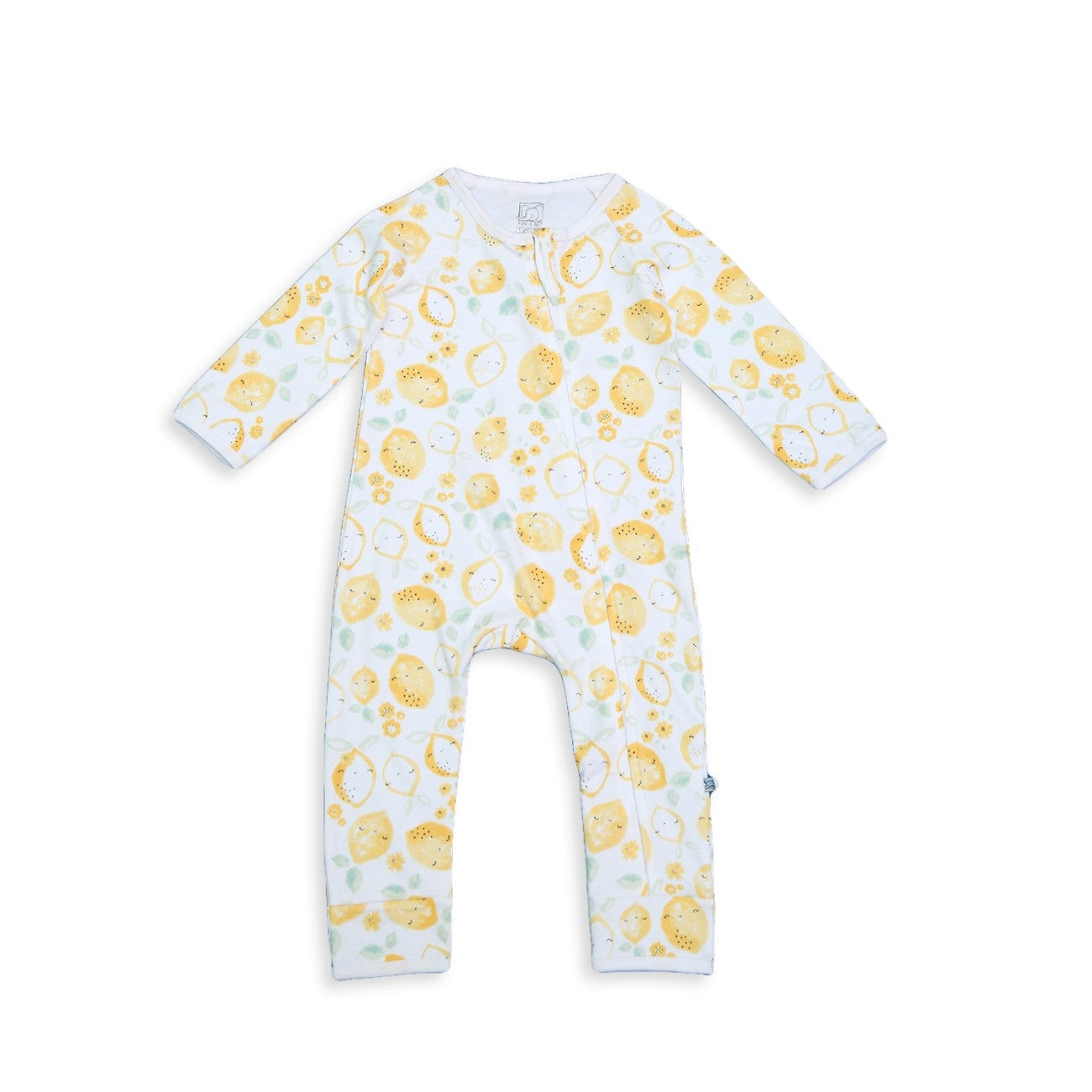 lemon printed baby night suit romper